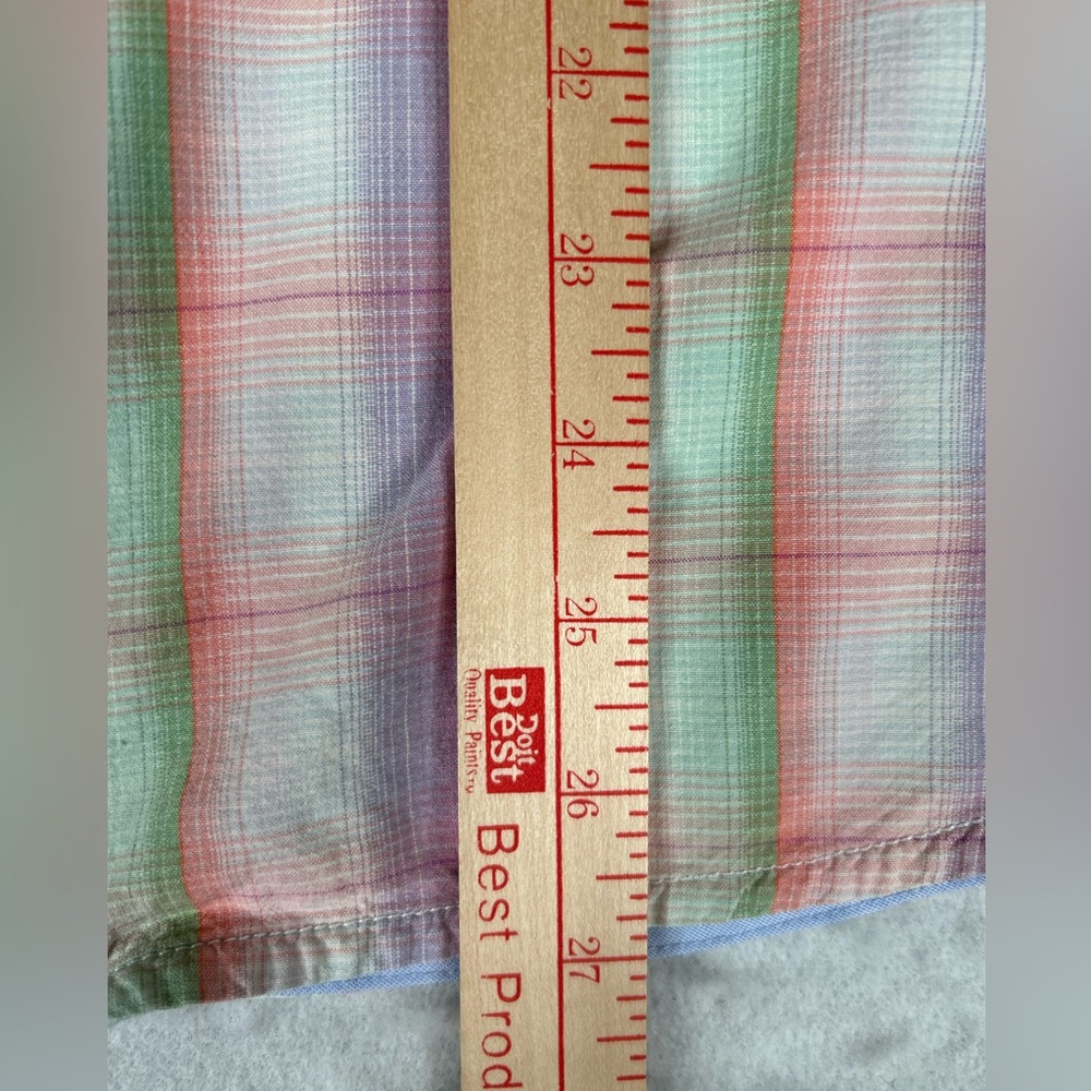 Tommy Bahama Very Berry Ombre Isles Shirt Men’s Size Large Plaid 100% Silk - Picture 6 of 9